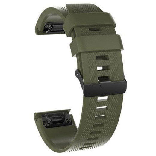 Plain Garmin Fenix 6X Wristband in Silicone in army green