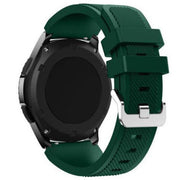 Samsung Galaxy Watch 3 (45mm) Strap Silicone One Size Buckle in army green