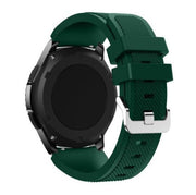 Textured Huawei Watch GT3 46mm Strap in Silicone in army green