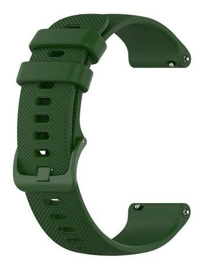 One Size Strap Silicone Vivoactive 4S Buckle in army green