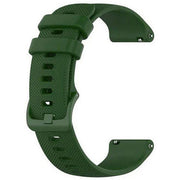 Garmin Vivoactive 4 Strap Silicone One Size Buckle in army green