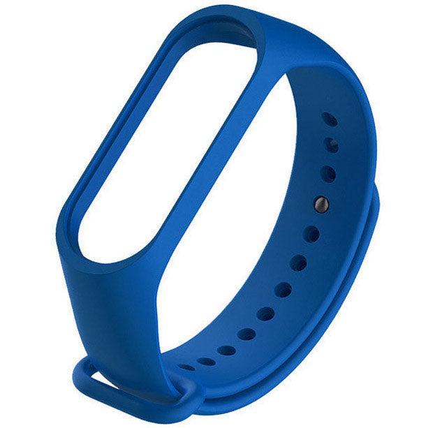 Plain Amazfit Band 5 Strap in Silicone in blue
