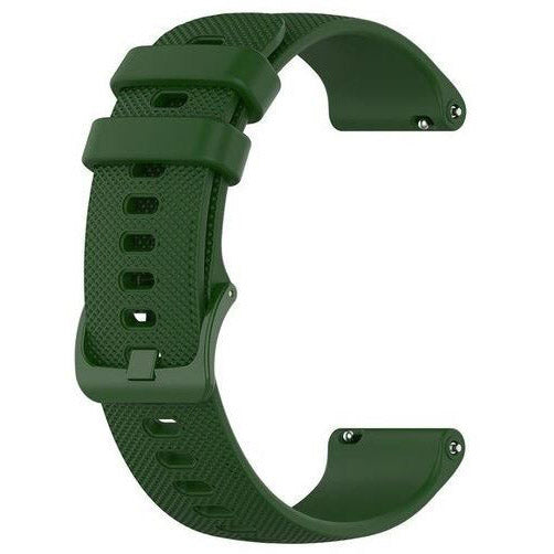 Plain Garmin Vivomove 3S Watchband in Silicone in army green