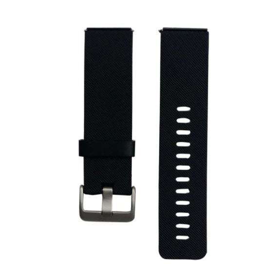 Blaze Strap Silicone Buckle Large Small in black