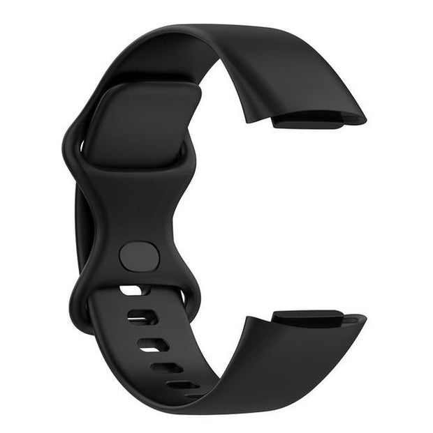 Fitbit Charge 5 Strap Ireland Pin & Tuck Silicone in black