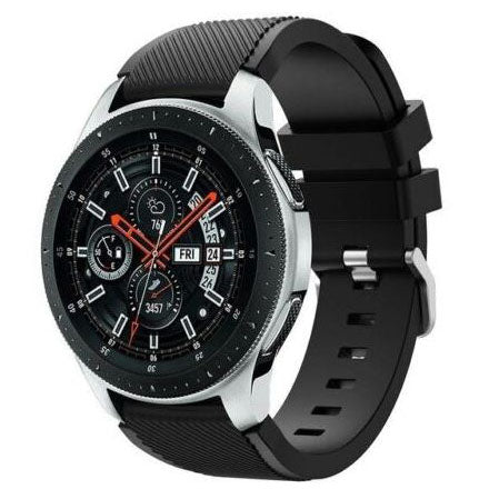 Strap For Samsung Galaxy Watch 46mm Textured in black