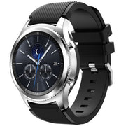 Galaxy Watch 46mm Strap Silicone Buckle One Size in black