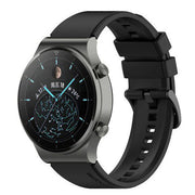 Buckle Strap Silicone One Size Watch 3 in black