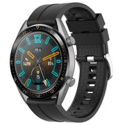 One Size Strap Galaxy Watch 46mm Silicone Buckle in black