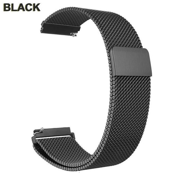 Strap For Fitbit Sense Milanese in black