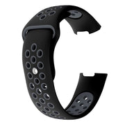 Two Tone Fitbit Charge 3 Band in Silicone in black grey