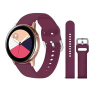 Band For Samsung Galaxy Active Plain in burgundy