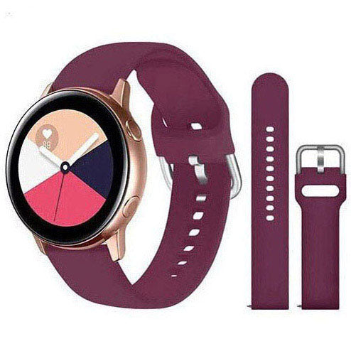 Strap For Garmin Vivoactive 3 Plain in burgundy