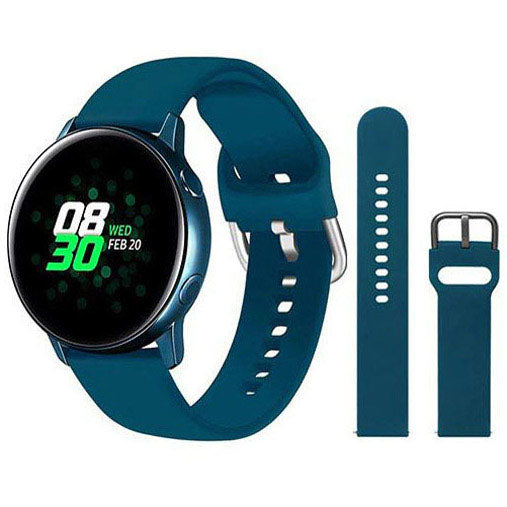 Plain Samsung Galaxy Watch 5 Wristband in Silicone in dark blue