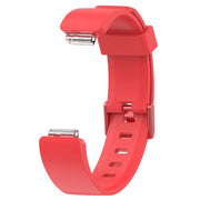 Plain Fitbit Ace 2 Watchband in Silicone in red
