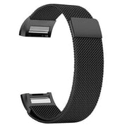 Stainless Steel milanese strap for fitbit charge 2 in black