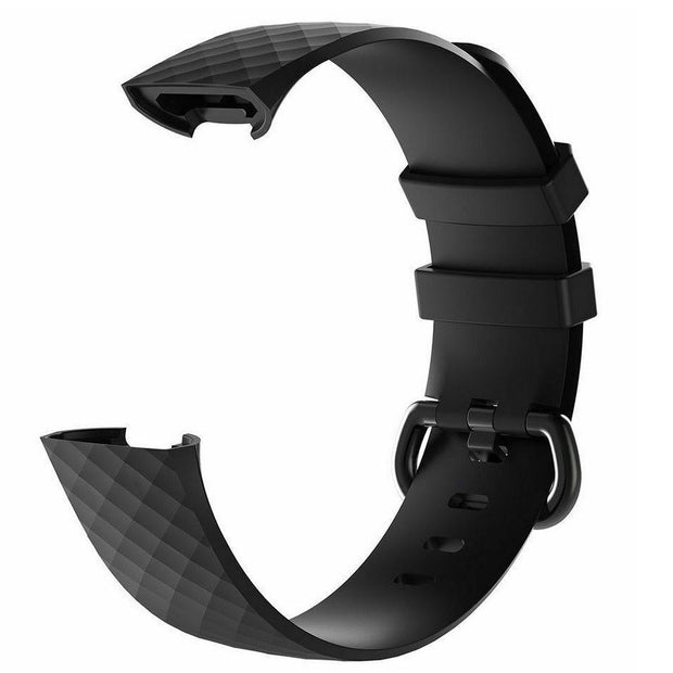 Large Small Strap Silicone Charge 3 Buckle black