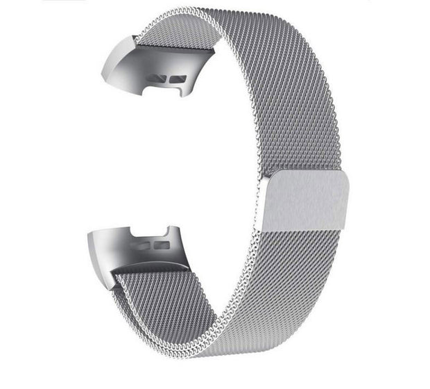 Large Small Strap Charge 3 Stainless Steel Magnetic in silver