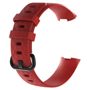 Strap For Fitbit Charge 3 Diamond Pattern red