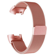 Fitbit Charge 4 Strap Stainless Steel Large Small rose pink