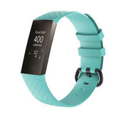Fitbit Charge 4 Strap Silicone Large Small Buckle in teal
