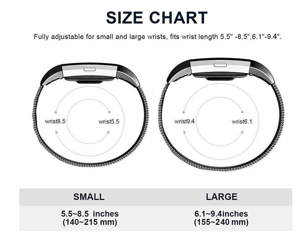 Fitbit Charge 4 Size Guide