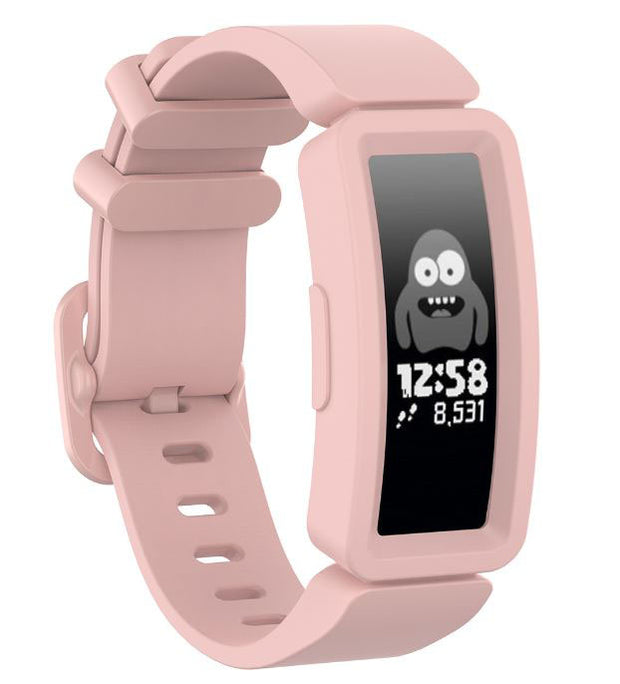 Plain Fitbit Inspire 2 Strap in Silicone in light pink