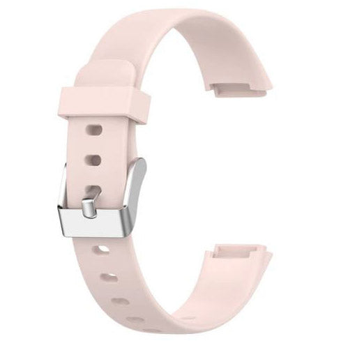 Plain Fitbit Luxe Watchband in Silicone in light pink