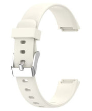 Fitbit Luxe Strap Silicone Large Small Buckle in white