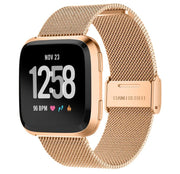 Fitbit Versa 2 Strap Stainless Steel One Size Magnetic Clasp Rose GOld