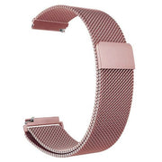 Band For Fitbit Versa 4 Milanese Mesh rose pink