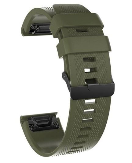Buckle Strap Silicone One Size Fenix 5S in army green