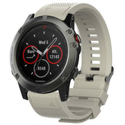 Plain Garmin Fenix 6S Watchband in Silicone in grey