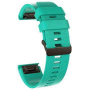 One Size Strap Fenix 6S Silicone Buckle in teal