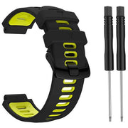 One Size Strap Forerunner 220 Silicone Buckle in black yellow