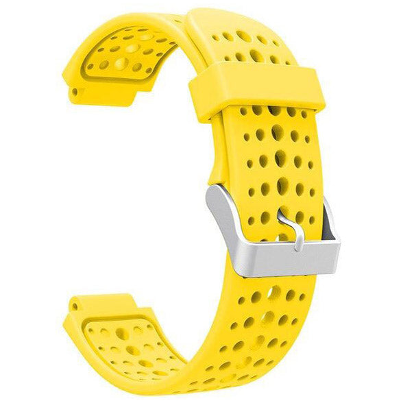 Plain Garmin Forerunner 735 Watchband in Silicone in yellow