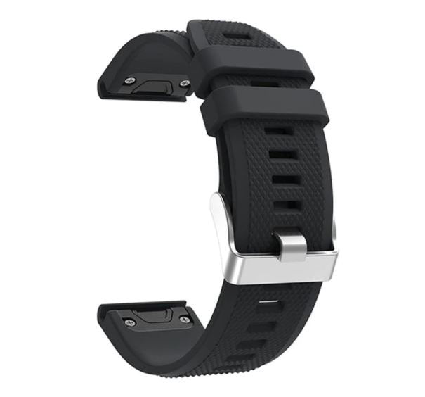 Buckle Strap Silicone One Size Forerunner 745 in black