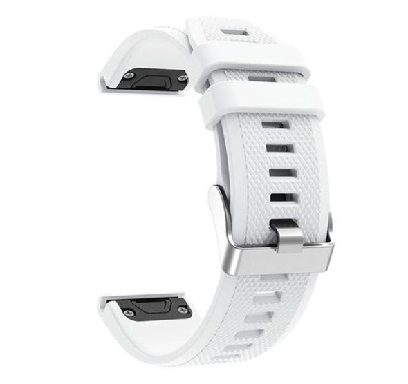 One Size Strap Silicone Forerunner 745 Buckle in white