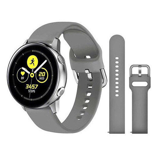 Garmin Vivoactive 3 Strap Silicone Large Small Buckle in grey