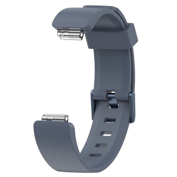 Plain Fitbit Inspire HR Watchband in Silicone in grey