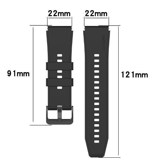 Plain Huawei Watch 2 Classic Wristband in Silicone
