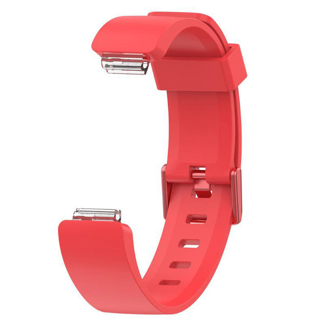Plain Fitbit Inspire 2 Strap in Silicone in red
