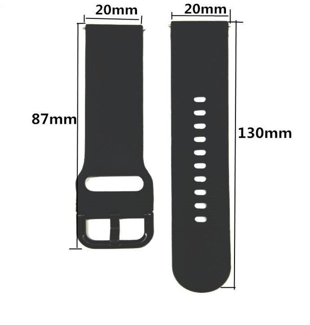 Plain Samsung Galaxy Watch 6 Band in SiliconeBracelet For Samsung Galaxy Watch 6 Plain