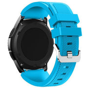 Textured Polar Vantage M Watchband in Silicone in light blue