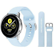 Plain Samsung Galaxy Watch 4 Strap in Silicone in light blue