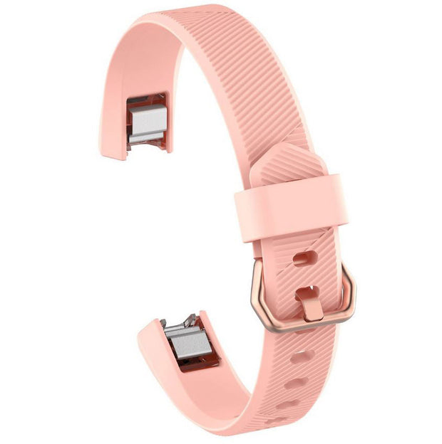 Fitbit Alta Strap Silicone Large Small Buckle in light pink