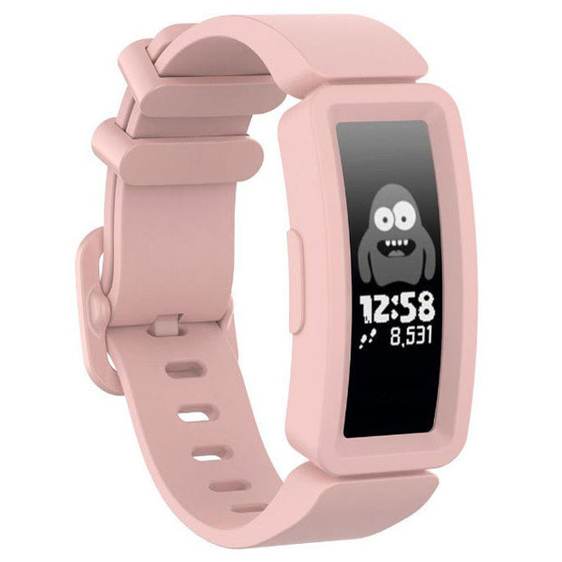 Plain Fitbit Ace 2 Strap in Silicone in light pink