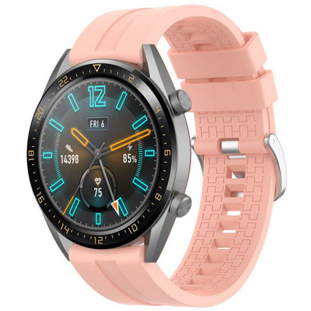 Buckle Strap Silicone One Size Galaxy Watch 46mm in pink