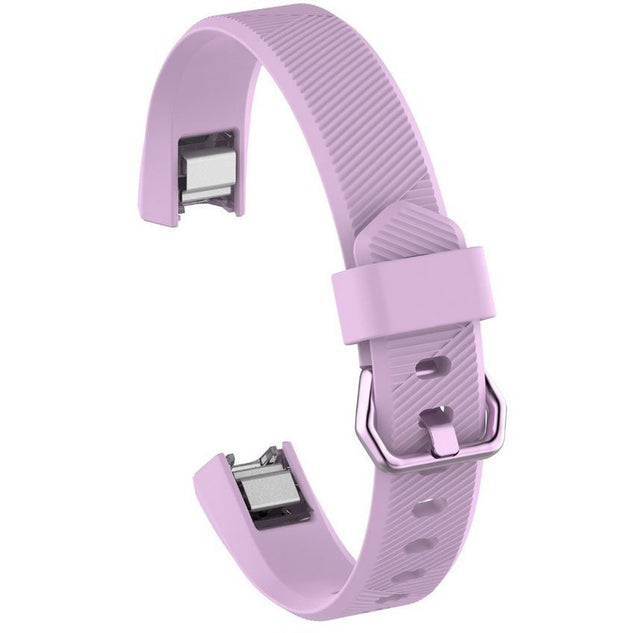Fitbit Alta Strap Silicone Large Small Buckle in light purple