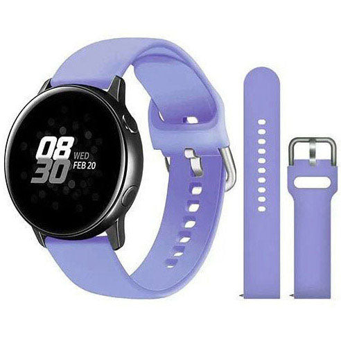 Plain Huawei Watch GT 42mm Strap in Silicone in light purple